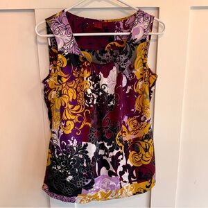 Vibrant Sleeveless Blouse